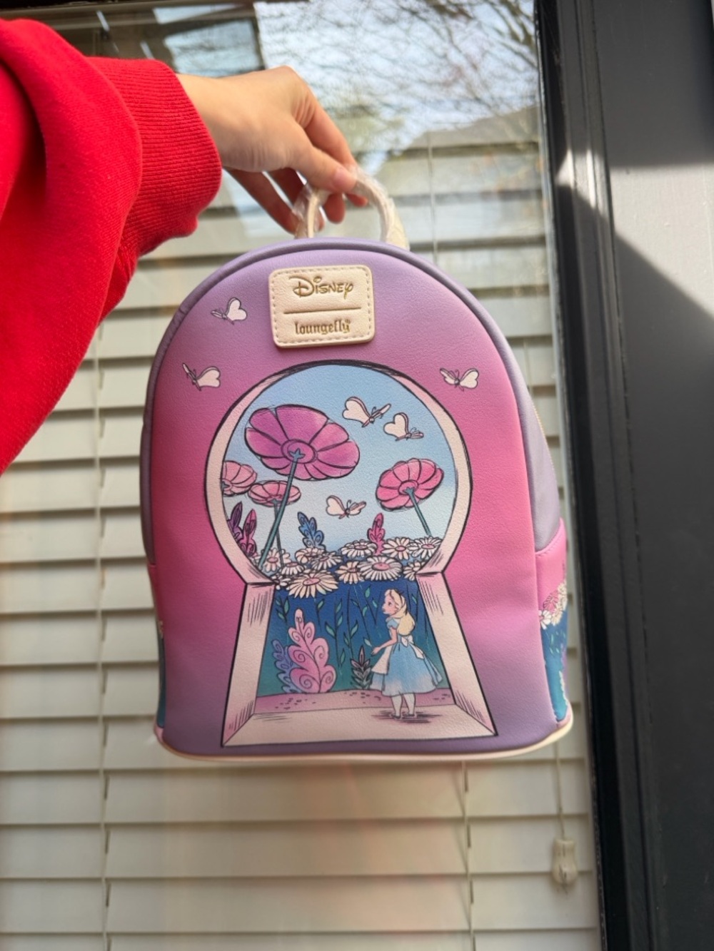 Alice in wonderland Keyhole Loungefly Backpack Disney